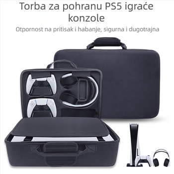 PS5 torba za pohranu konzole, EVA materijal, nosivost 5 kg, modeli 1881/1900/1959, šivanje