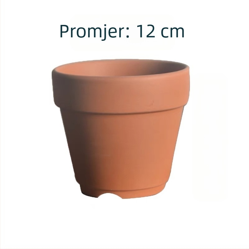 Crvena glinena posuda za azaleje, u japanskom stilu, za unutarnju upotrebu, mini bonsai, prozračna i vodopropusna, s otvorima za aluminijske žice