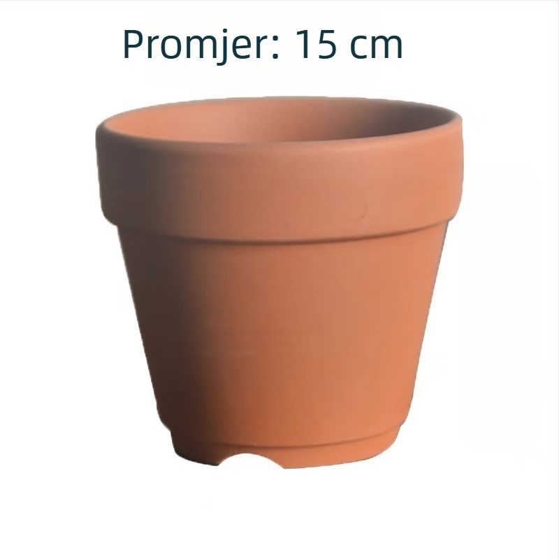 Crvena glinena posuda za azaleje, u japanskom stilu, za unutarnju upotrebu, mini bonsai, prozračna i vodopropusna, s otvorima za aluminijske žice