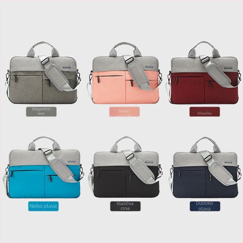 Okade torba za laptop T54, vodootporna i otporna na udarce, od poliestera, zatvarač, unutarnja pretinica za računalo