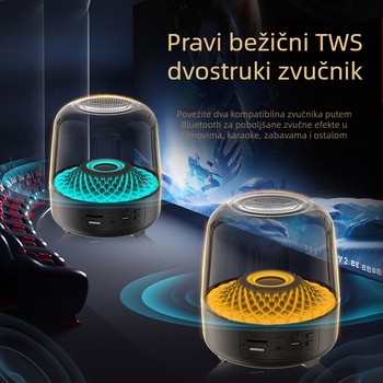 Harman Kardon Četvrta generacija kućni prozirni zvučnik s frekvencijskim rasponom 60 Hz–15 kHz, SNR ≥85 dB, izlazna snaga 5 W, ugrađena baterija, Bluetooth 5.3