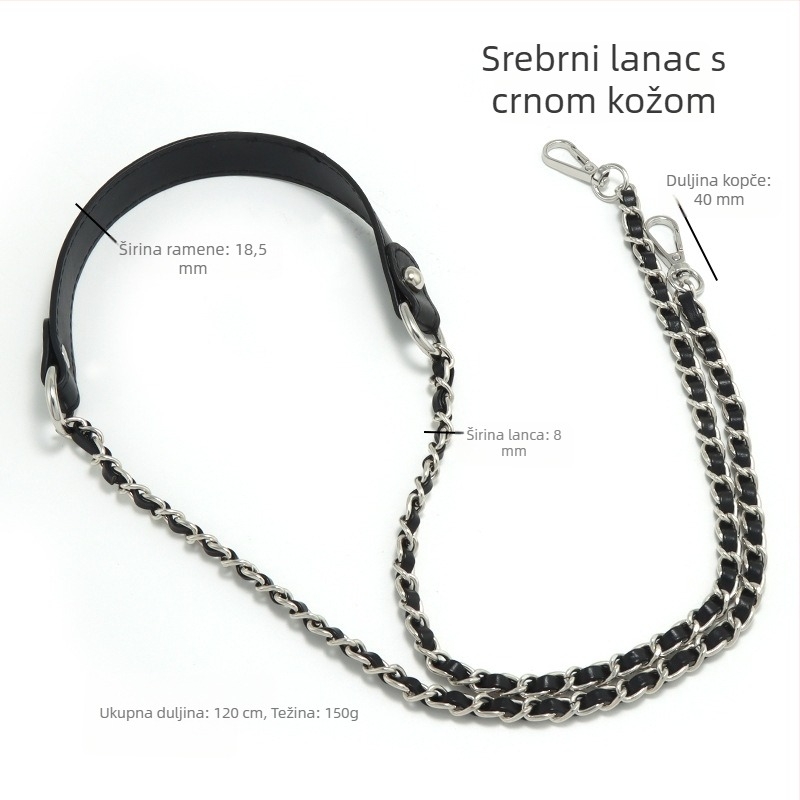 Metalni remen za rame, otporan na habanje, smanjuje opterećenje, prilagodljiv