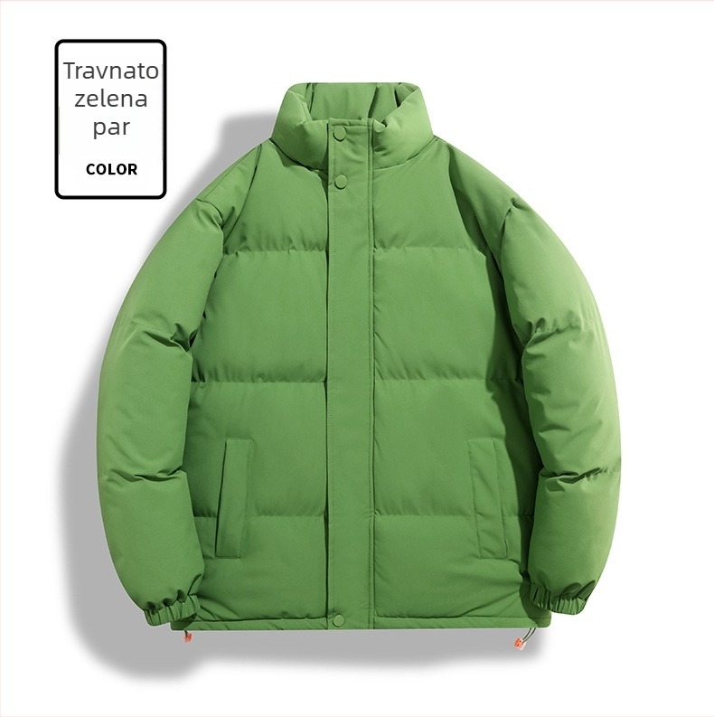 Pamuk kaput - bez kapuljače, stojeći ovratnik; Tkanina: 100% poliester; Punilo: poliester-pamuk; Podstava: poliester