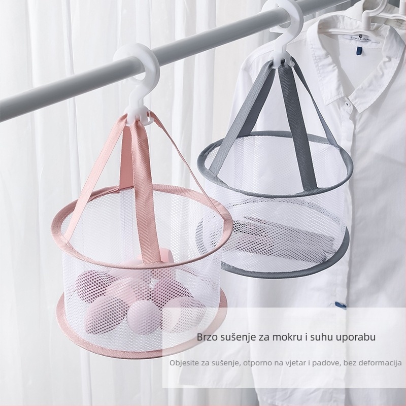 Coix poliester koš za sušenje četkica za šminku i spužvica — moderan minimalistički dizajn, sklopiv, pakiranje 200 kom, lansiran 2021