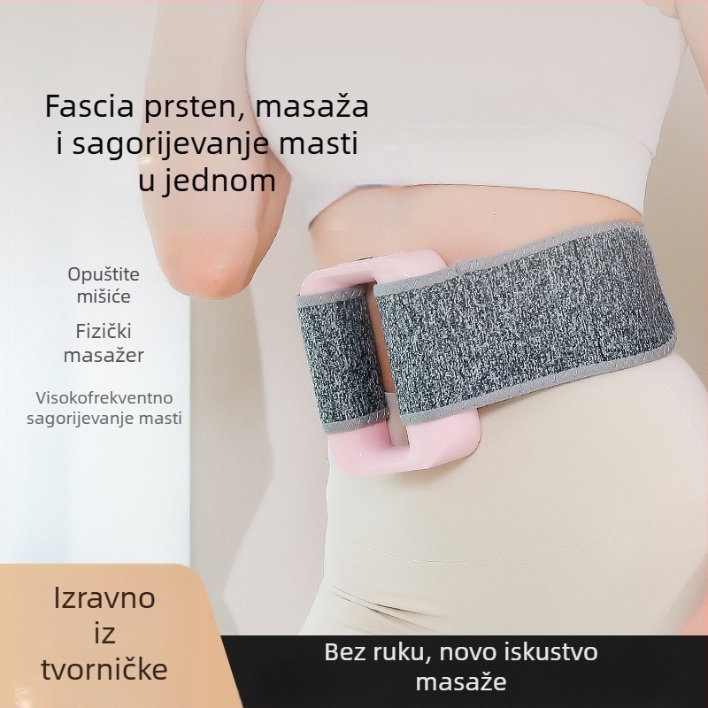 Profesionalni fascia masažer s vibrirajućim prstenom za jogu – četkasti motor, ABS kućište, 5+ brzina, ugrađena baterija 1000–1200 mAh, buka 36–45 dB
