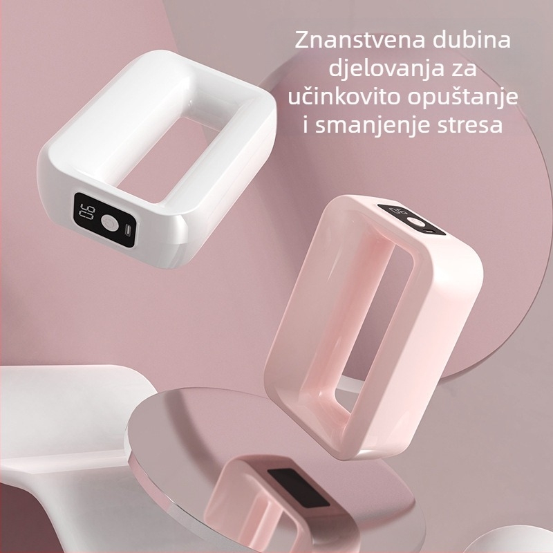 Profesionalni fascia masažer s vibrirajućim prstenom za jogu – četkasti motor, ABS kućište, 5+ brzina, ugrađena baterija 1000–1200 mAh, buka 36–45 dB