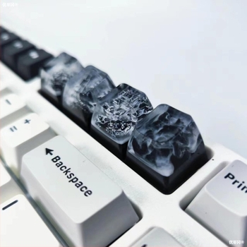 Keycap za mehaničku tipkovnicu od smole s motívom pejzaža u tint stilu: Veliki zid, planine i dolina