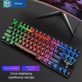Forerunner GX30Z žičana tipkovnica, 87 tipki, RGB pozadinsko osvjetljenje, ABS kućište, 1,5 m kabel