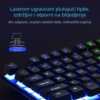 Forerunner GX30Z žičana tipkovnica, 87 tipki, RGB pozadinsko osvjetljenje, ABS kućište, 1,5 m kabel