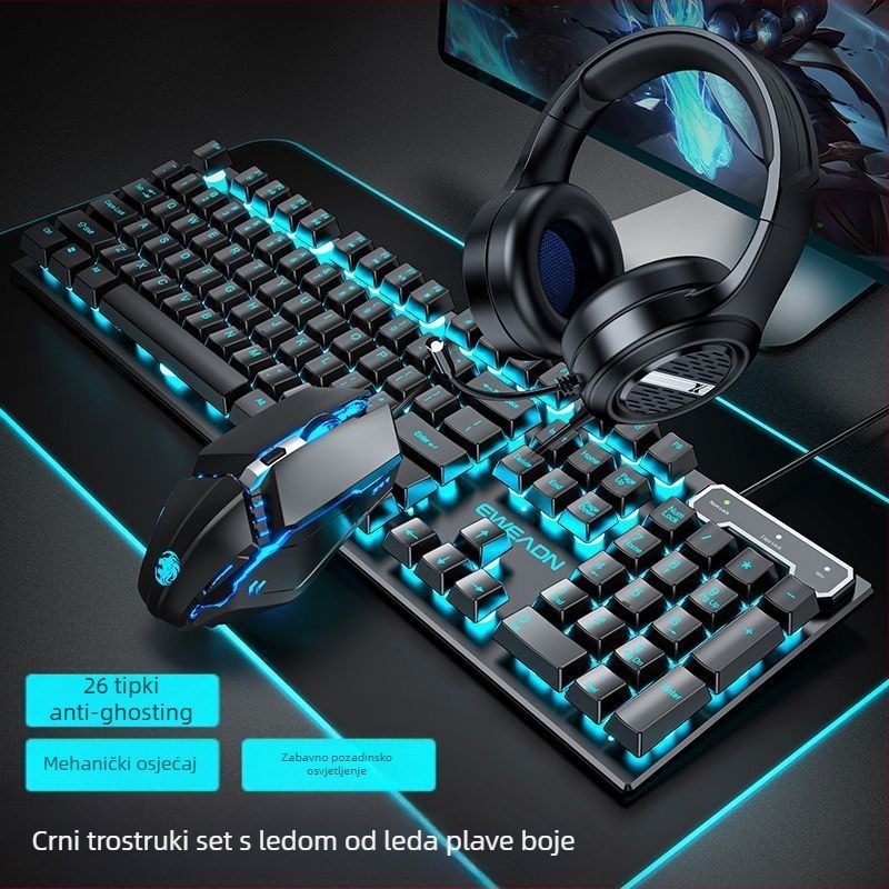 Forerunner GX30Z žičana tipkovnica, 87 tipki, RGB pozadinsko osvjetljenje, ABS kućište, 1,5 m kabel