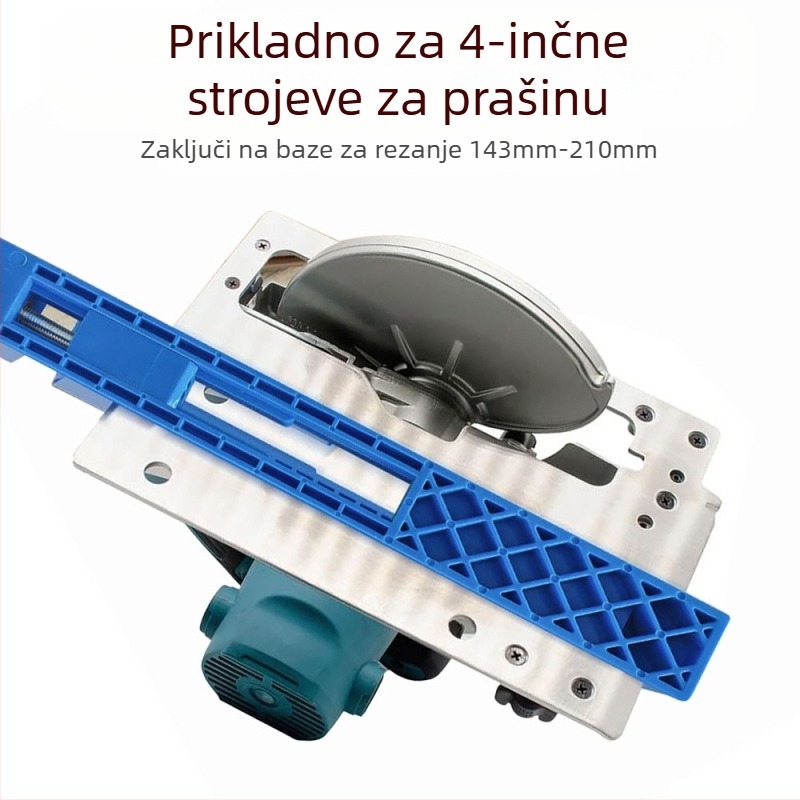 Podešena baza vodilica za strojeve za rezanje, 24V, kompatibilna s električnim kutnim brusilom