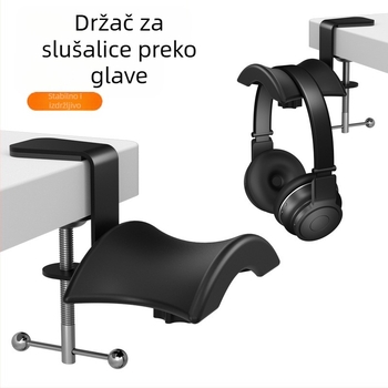 Stolni držač za slušalice s nosačem za prikaz i univerzalnim nosačem za pohranu