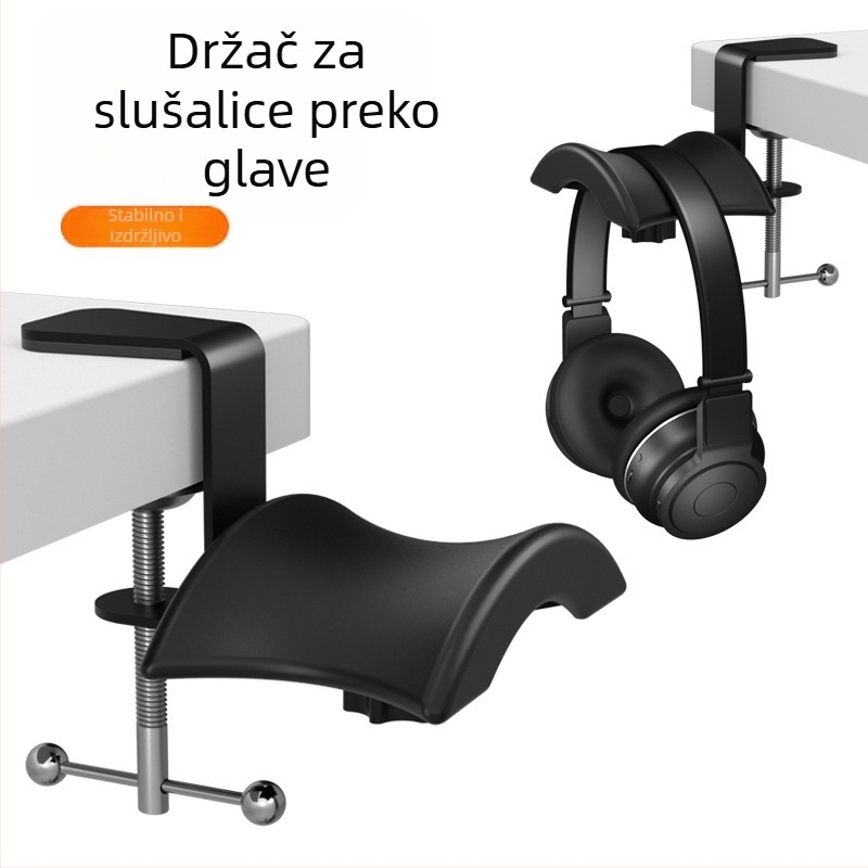 Stolni držač za slušalice s nosačem za prikaz i univerzalnim nosačem za pohranu