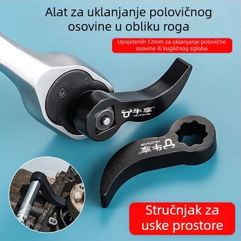 Ojačani pomoćni alat tip roga za djelomično demontažu – šesterokutna glava, visoko ugljični čelik, Enjoy