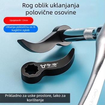 Ojačani pomoćni alat tip roga za djelomično demontažu – šesterokutna glava, visoko ugljični čelik, Enjoy