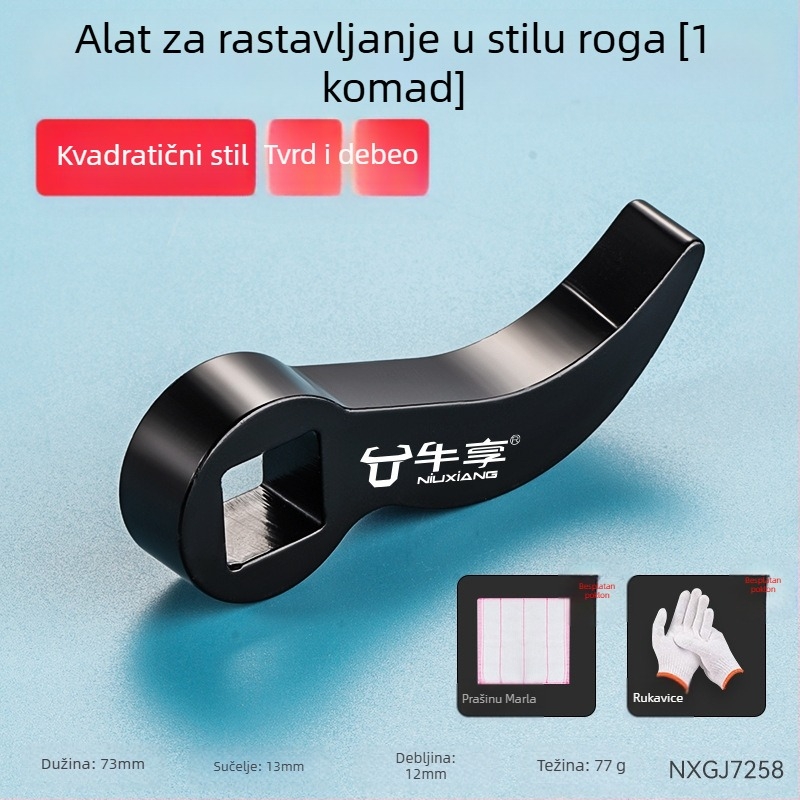 Ojačani pomoćni alat tip roga za djelomično demontažu – šesterokutna glava, visoko ugljični čelik, Enjoy