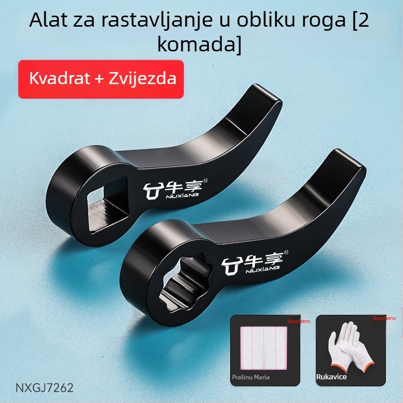 Ojačani pomoćni alat tip roga za djelomično demontažu – šesterokutna glava, visoko ugljični čelik, Enjoy