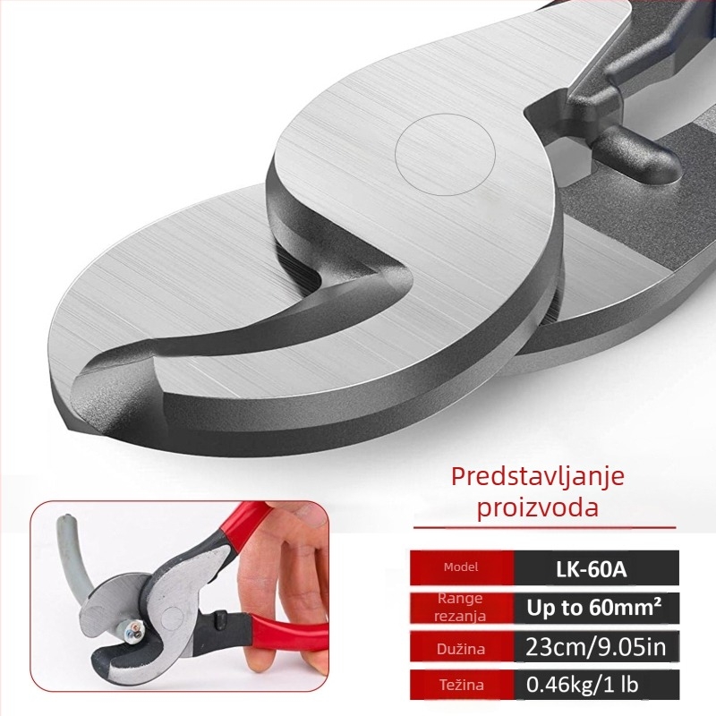 HX-50B Kliješta za krimpiranje praznih terminala, ručno hladno krimpanje, C45 pin, visokougljična čelika