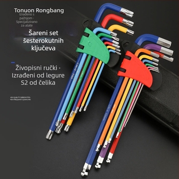 Rongbang Set šesterokutnih ključeva s kuglastim vrhom, CR-V čelik
