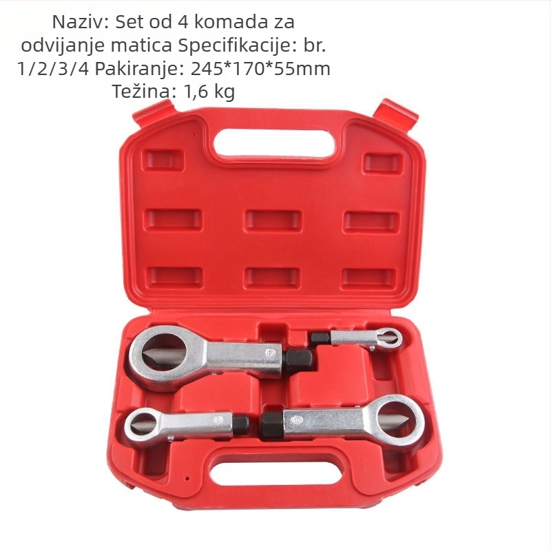 Pingrong – alat za kidanje matica s dizajnom kliznih zuba za hrđave matice – visoko ugljično čelik