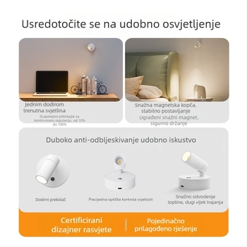 Zidno svjetlo u nordijskom stilu, ABS abažur i tijelo, napon do 36V