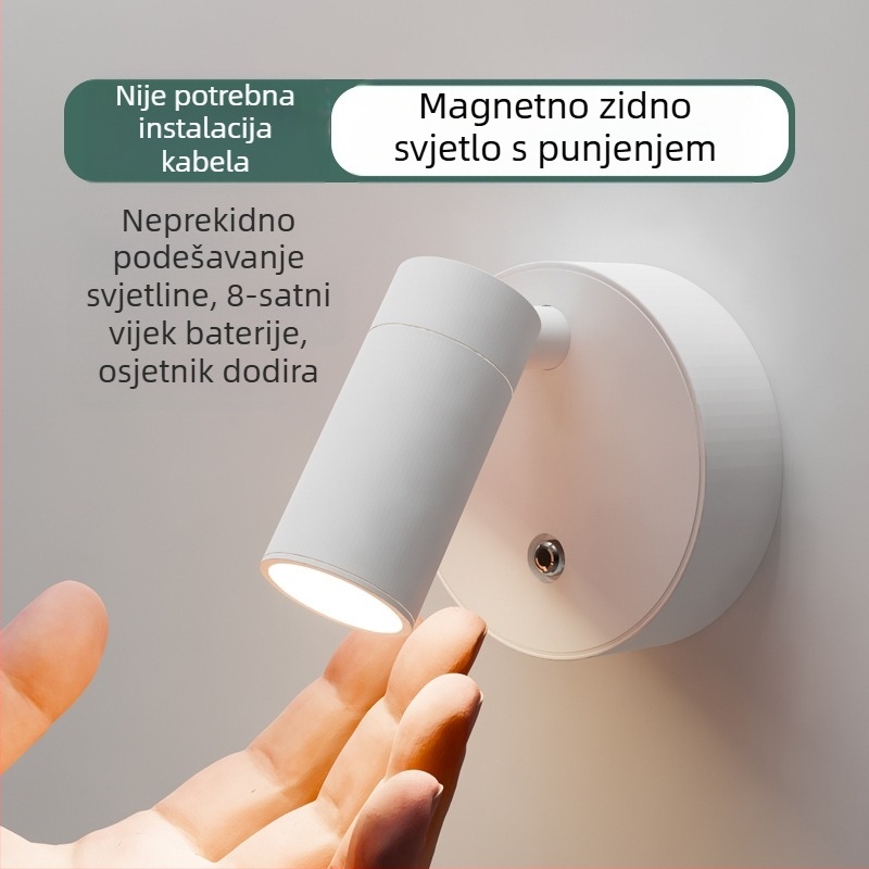 Zidno svjetlo u nordijskom stilu, ABS abažur i tijelo, napon do 36V