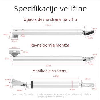 Xuncheng automatski zatvarač vrata od nehrđajućeg čelika – podesiva brzina zatvaranja i podesiva snaga zaključavanja