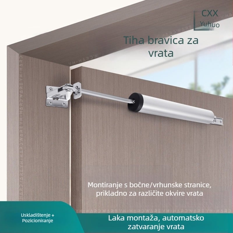 Xuncheng automatski zatvarač vrata od nehrđajućeg čelika – podesiva brzina zatvaranja i podesiva snaga zaključavanja