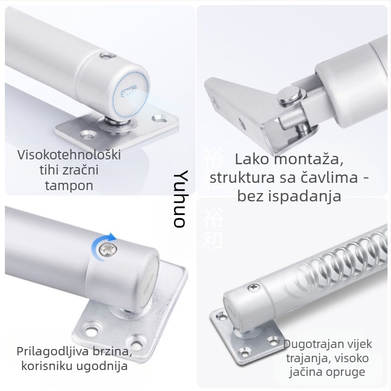 Xuncheng automatski zatvarač vrata od nehrđajućeg čelika – podesiva brzina zatvaranja i podesiva snaga zaključavanja