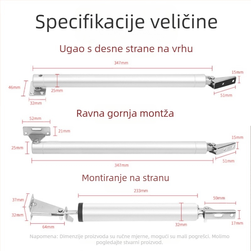 Xuncheng automatski zatvarač vrata od nehrđajućeg čelika – podesiva brzina zatvaranja i podesiva snaga zaključavanja