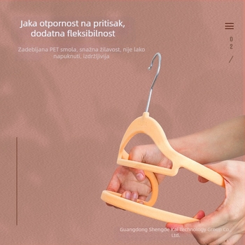 Flokirane neklizajuće vješalice, 10 komada — lagani luksuz za garderobu