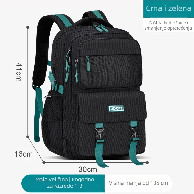 Školski ruksak za dječake – lagan, vodootporan, zaštita kralježnice, izdržljiv, velik kapacitet, naramenice s zračnim jastučićima