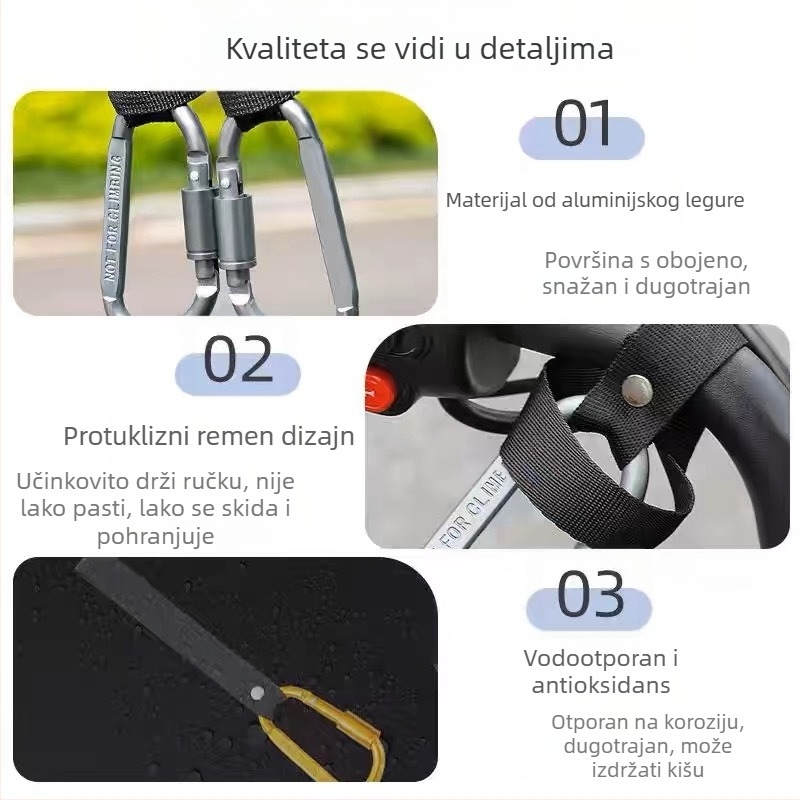 Prednji univerzalni kuka za električna vozila, bicikle i motocikle — legura, moderan dizajn, skladištenje kacige i predmeta