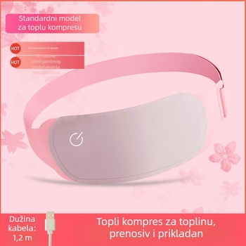 Pojas za grijanje struka s vibracijskom masažom i magnetskom terapijom, USB napajanje, 3 razine, temperaturni raspon 45–60°C