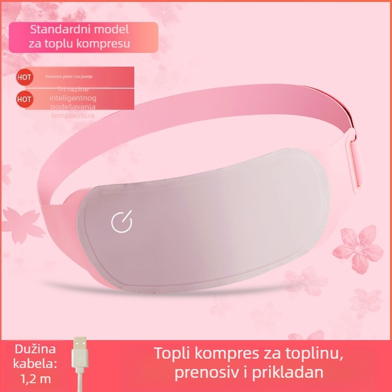 Pojas za grijanje struka s vibracijskom masažom i magnetskom terapijom, USB napajanje, 3 razine, temperaturni raspon 45–60°C