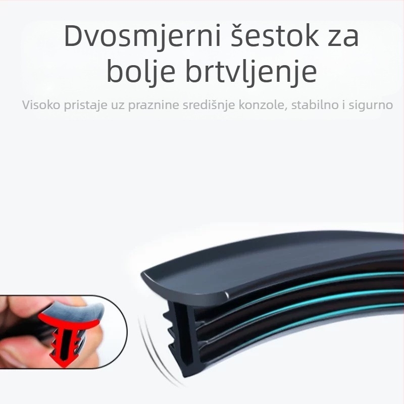 Automobilsko brtvilo za B-stup, gumeni materijal, otporno na vjetar i prašinu, zvučna izolacija, opća kompatibilnost