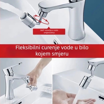 Kuhinjska slavina s bakrenim jezgrom ventila, vijčano pričvršćivanje, radna temperatura 0–100°C, nazivni tlak 200 psi, dvostruka konstrukcija