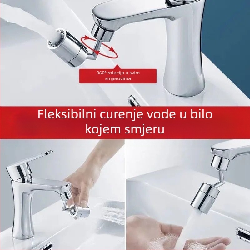 Kuhinjska slavina s bakrenim jezgrom ventila, vijčano pričvršćivanje, radna temperatura 0–100°C, nazivni tlak 200 psi, dvostruka konstrukcija