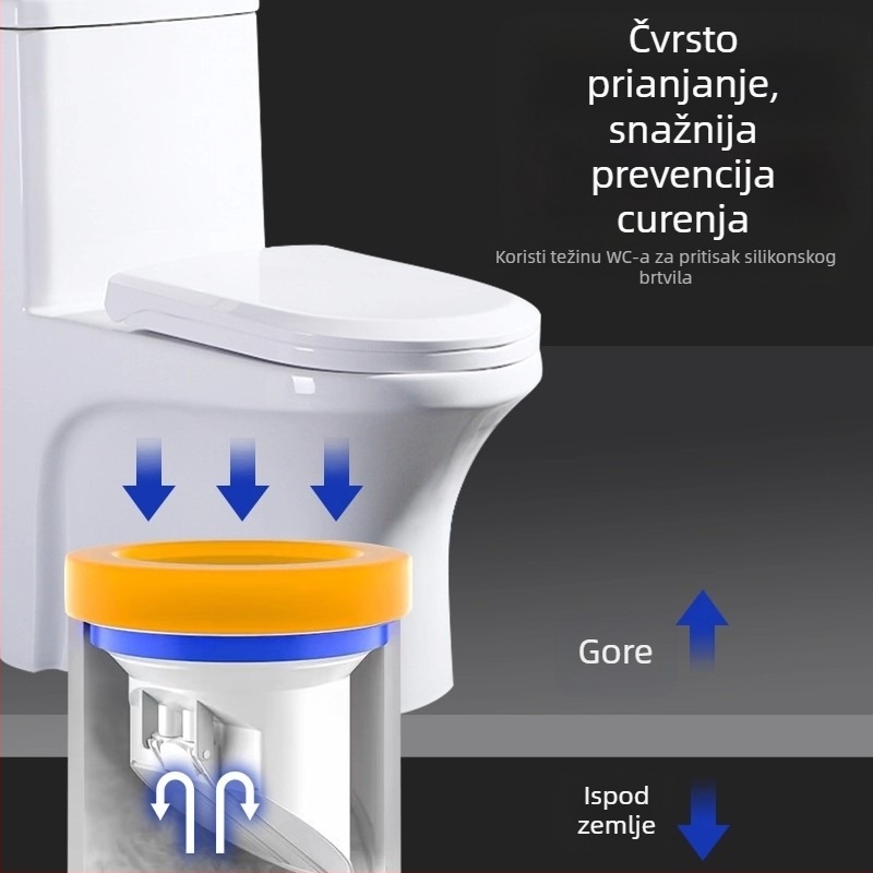 Prsten za WC flansu | Materijal: žuto uljno ljepilo | Stil: moderni minimalistički | Korištenje: zadano | Obrada: standardno