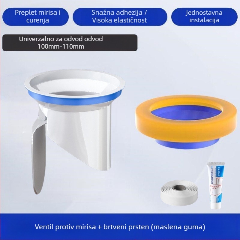 Prsten za WC flansu | Materijal: žuto uljno ljepilo | Stil: moderni minimalistički | Korištenje: zadano | Obrada: standardno