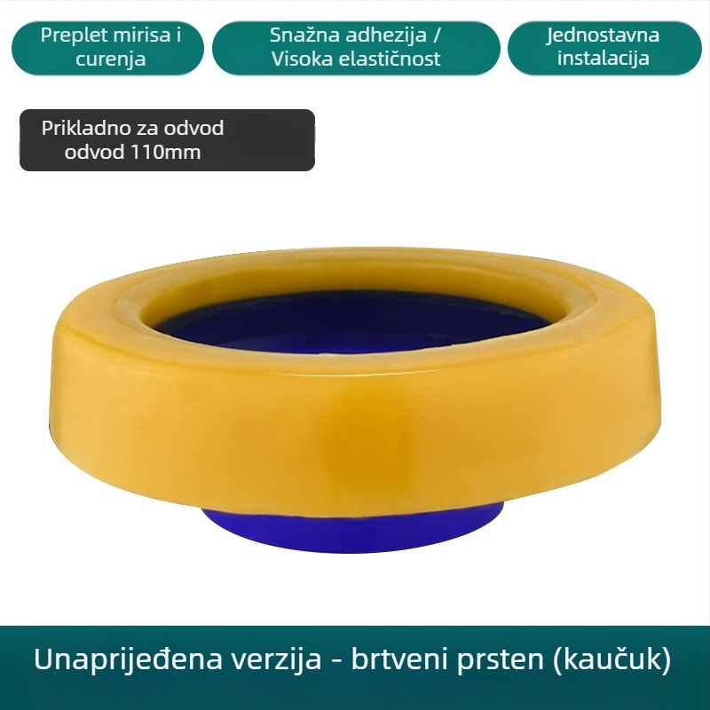 Prsten za WC flansu | Materijal: žuto uljno ljepilo | Stil: moderni minimalistički | Korištenje: zadano | Obrada: standardno