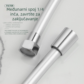 PVC tuš crijevo otporno na eksplozije, debeli dizajn, model JM-PVcrg1, marka YJM, radna temperatura 0–90°C, jednostavna montaža