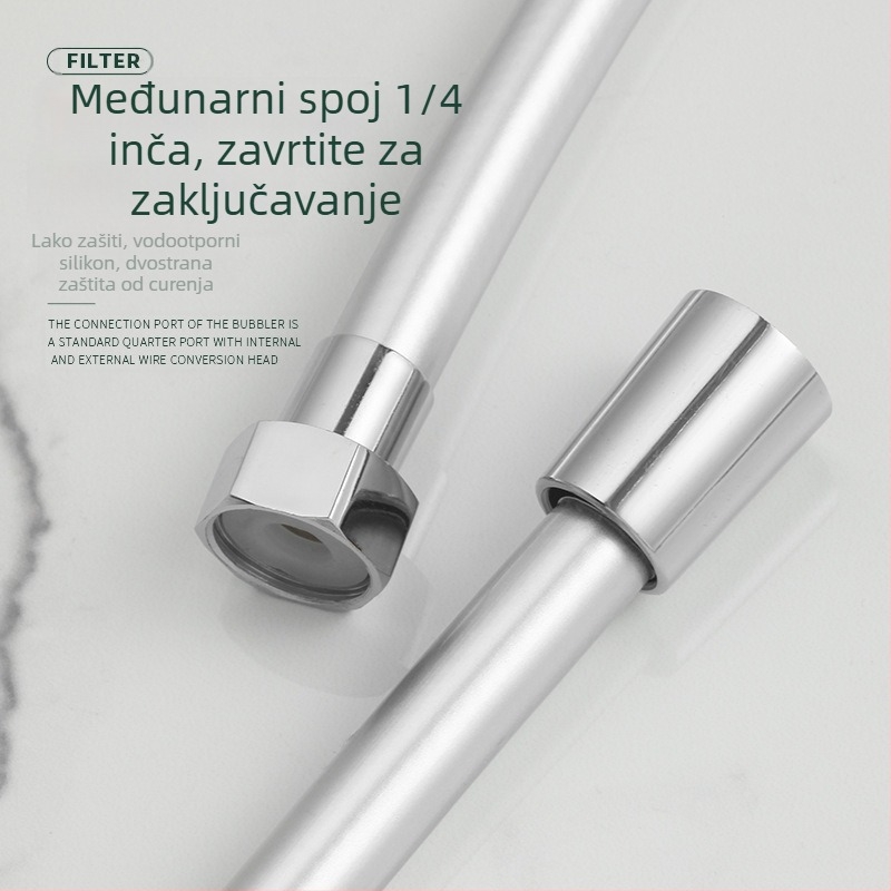 PVC tuš crijevo otporno na eksplozije, debeli dizajn, model JM-PVcrg1, marka YJM, radna temperatura 0–90°C, jednostavna montaža