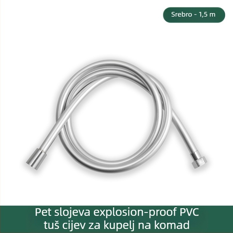 PVC tuš crijevo otporno na eksplozije, debeli dizajn, model JM-PVcrg1, marka YJM, radna temperatura 0–90°C, jednostavna montaža