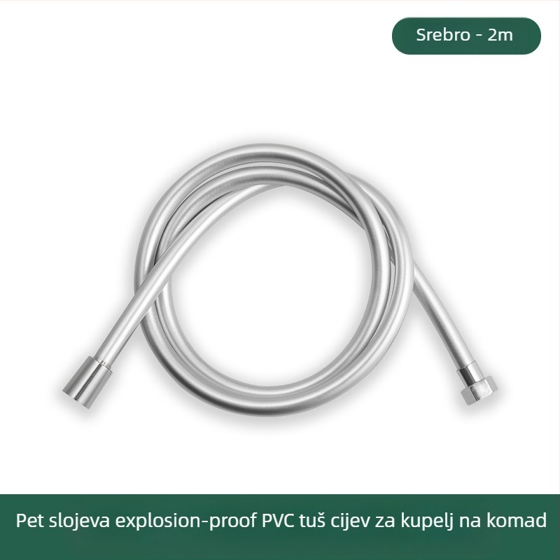 PVC tuš crijevo otporno na eksplozije, debeli dizajn, model JM-PVcrg1, marka YJM, radna temperatura 0–90°C, jednostavna montaža