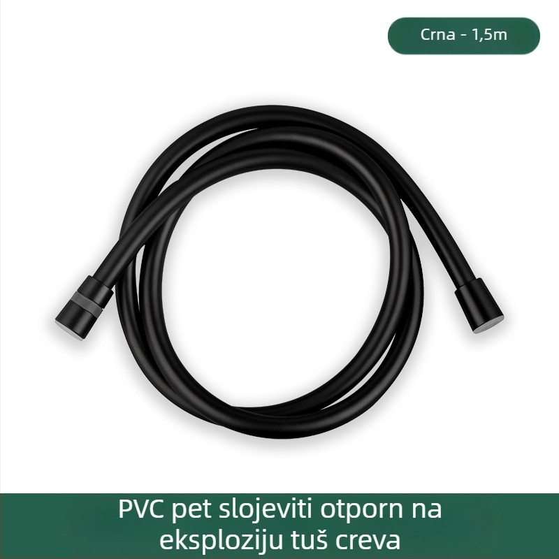 PVC tuš crijevo otporno na eksplozije, debeli dizajn, model JM-PVcrg1, marka YJM, radna temperatura 0–90°C, jednostavna montaža