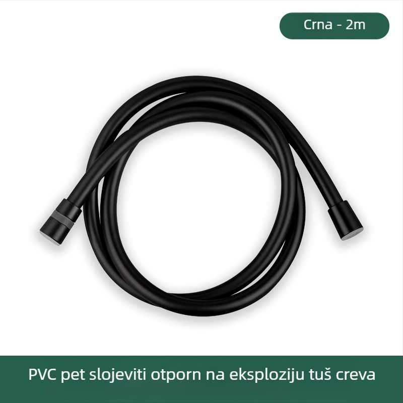 PVC tuš crijevo otporno na eksplozije, debeli dizajn, model JM-PVcrg1, marka YJM, radna temperatura 0–90°C, jednostavna montaža