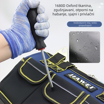 Torba alata za električare i stolare, 1680D platno, vodootporna i otporna na habanje, kapacitet 10L, opterećenje 15kg