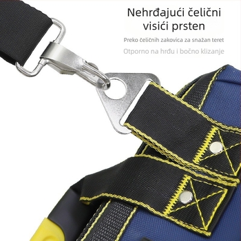 Torba alata za električare i stolare, 1680D platno, vodootporna i otporna na habanje, kapacitet 10L, opterećenje 15kg