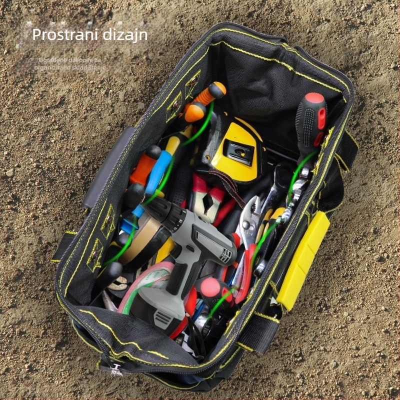 Torba alata za električare i stolare, 1680D platno, vodootporna i otporna na habanje, kapacitet 10L, opterećenje 15kg